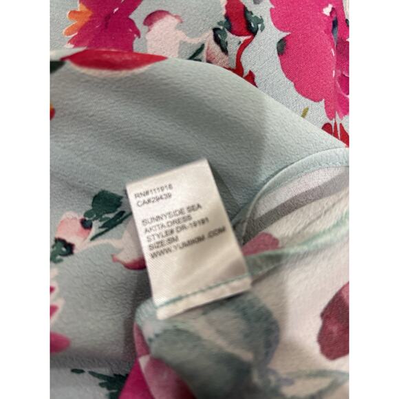Yumi Kim Akita Floral Print Mini Dress in Sunnyside Sea Size S - Picture 9 of 9